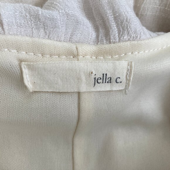 Jella C Cream Sleeveless Dress with Black Sash Medium - Picture 8 of 12